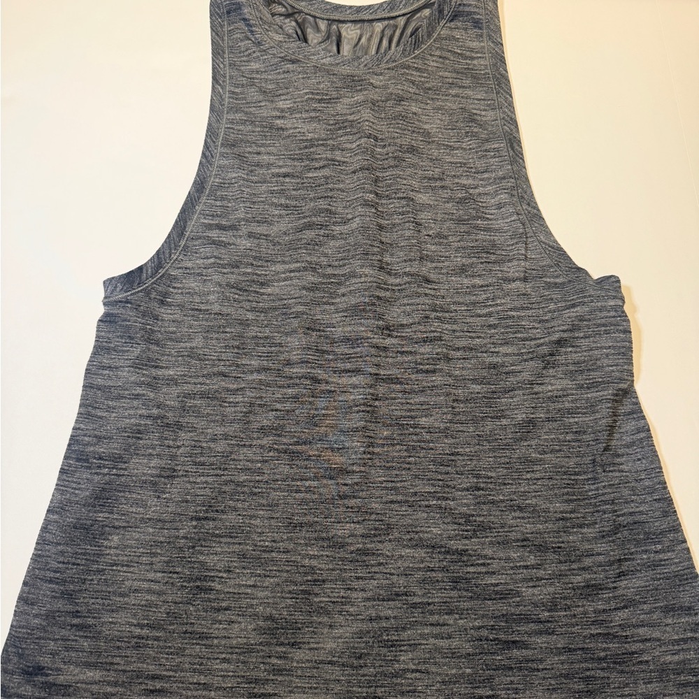Lululemon Grey and Black Sleeveless Top
